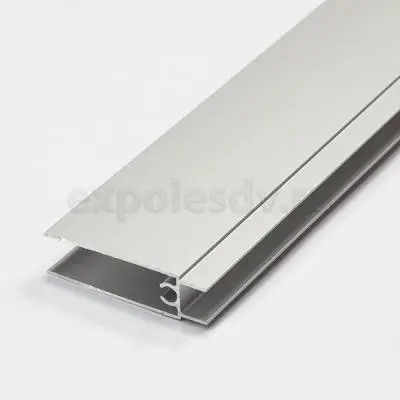 Профиль C-образный, H-образный пгн профиль гориз. нижний 5400мм матовое серебро