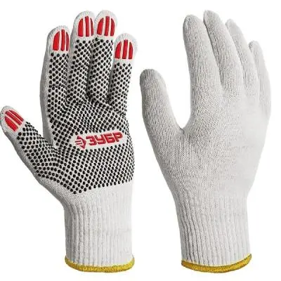 Средства защиты (перчатки, маски) перчатки трикотажные с пвх покрытием