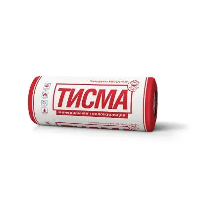 Теплоизоляция, мембраны утеплитель рулонный минеральный тисма tr044 50мм рулон 2х1200х8300мм