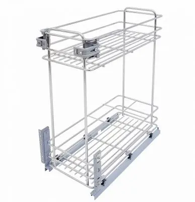 Кухонные корзины, бутылочницы бутылочница в базу 300 мм chianti с доводчиком, хром