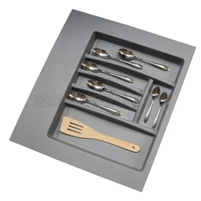 Лотки для столовых приборов лоток для столовых приборов гл. 390-498мм, шир. 450-553мм, в базу на 600мм, серый