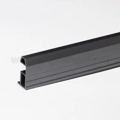 New  пв профиль вертикальный slim 5800мм графит браш new