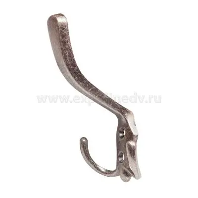 Крючки крючок 3х рожковый, античное серебро