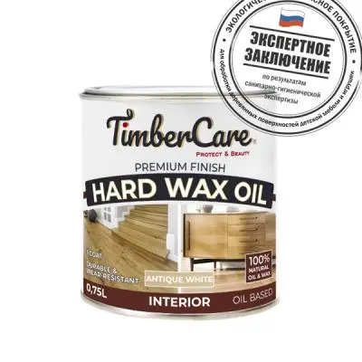 Масла и лаки для дерева TimberCare масло защитное с твердым воском timbercare hard wax oil, цвет натуральный, 0,75л