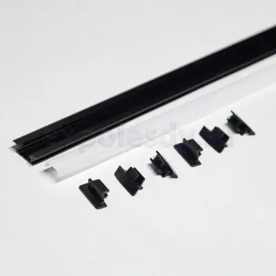 Профиль для светодиодных лент 8мм профиль gls врезной 3.0м 2507w для led-ленты, черный