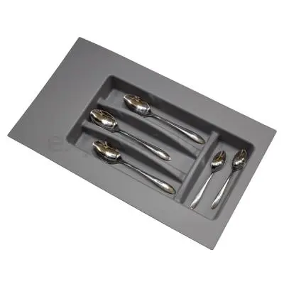 Лотки для столовых приборов лоток для столовых приборов гл. 390-498мм, шир. 200-281мм, в базу на 300мм, серый