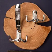 Крючки для одежды крючок 2х рожковый, хром