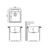 Мойки Polygran мойка polygran модель argo 460 кремовый