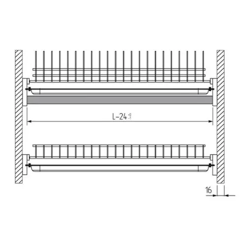Сушки для посуды сушка для посуды alba, в модуль на 600мм