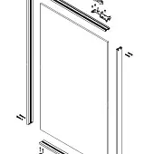 Комплекты подвесных дверей AIR Raumplus комплект профиля-купе раумплюс air s1200 на 2 двери, ширина шкафа до 2500 мм, без доводчика, серебро