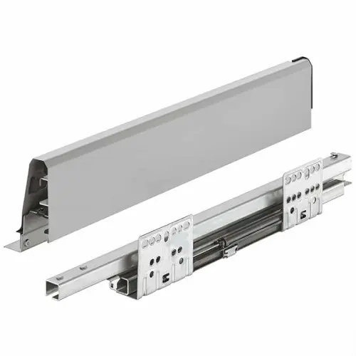 Выдвижной ящик Matrix Box S, с доводчиком, NL-350*84мм (1 кругл. рейлинг), серый Ящики Matrix Box S выдвижной ящик matrix box s, с доводчиком, nl-350*84мм (1 кругл. рейлинг), серый
