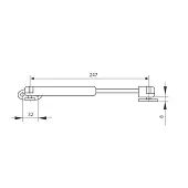Газлифты, механизмы Delta газовый лифт jet без доводчика, грузопод. 80n 