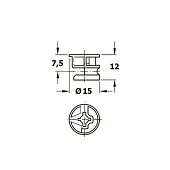 Hafele Minifix эксцентриковая стяжка hafele minifix 15, для плиты 16 мм