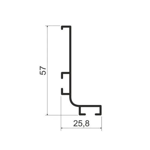 Ручка-профиль Modus L-образный, 4000мм, латунь Латунь браш ручка-профиль modus l-образный, 4000мм, латунь