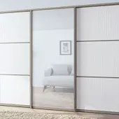 Профиль-купе Софт Тач Капучино компл. профиля-купе с-образный рамир на 2 двери (ширина шкафа 1401-1800 мм), софт тач капучино