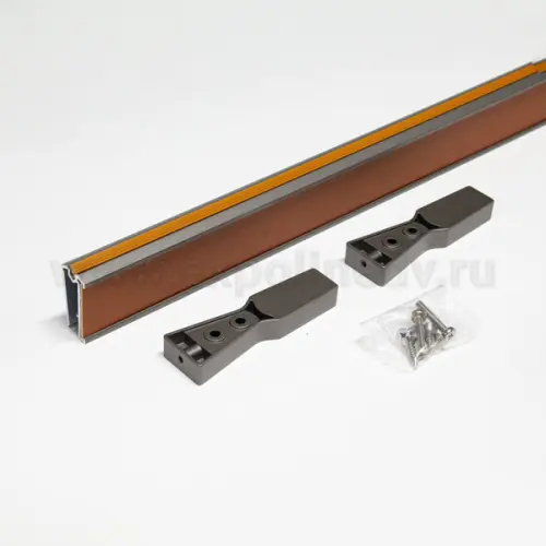 Штанги, аксессуары штанга с кожаными вставками в базу 900 мм, серый