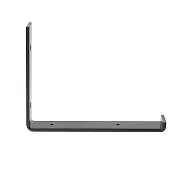 Полкодержатели полкодержатель 240х182х40мм, черный матовый