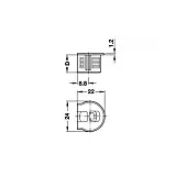 Hafele Rafix стяжка hafele rafix 20, бежевая