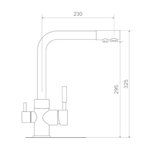 Смеситель кухонный Tolero High Duo с фильтрацией, саванна Смесители Tolero смеситель кухонный tolero high duo с фильтрацией, саванна