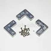 Фурнитура для стеклянных фасадов уголок соединительный большой для mf 30, 31