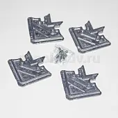 Фурнитура для стеклянных фасадов уголок соединительный широкий для mz 04, 13, 17