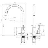 Смесители OLIVE'S смеситель olive's balear с гибким изливом, серый/нержавеющая сталь