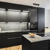 Фасадные панели EGGER матовые черный матовый u999 pm/st9, плита egger лмдф лак 2800 х 2070 х 18 мм