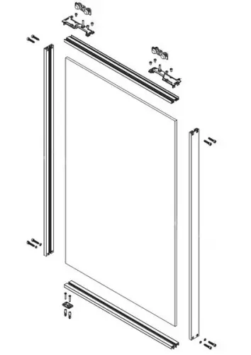 Комплекты подвесных дверей AIR Raumplus комплект профиля-купе раумплюс air s1200 на 2 двери, ширина шкафа до 2500 мм, серебро