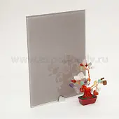 Стекло интерьерное Китай стекло окрашенное тёмно-серое, 4мм (1830*2440) с плёнкой (продажа кратно 0,5 листа)