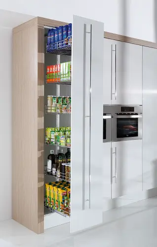 Выдвижные системы для кухонных пеналов колонна выдвижная maxima classic cargo maxi в базу 300 мм (без направляющих)