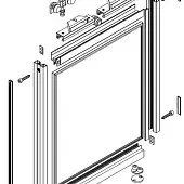 Комплекты подвесных дверей AIR Raumplus комплект профиля-купе раумплюс air s150 на 2 двери, ширина шкафа до 2500 мм, без доводчика, серебро