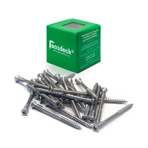 Крепёж для дерева Гвоздэк саморез 5*60 гвоздэк для террасной доски потайной  torx25 (100шт/уп.)