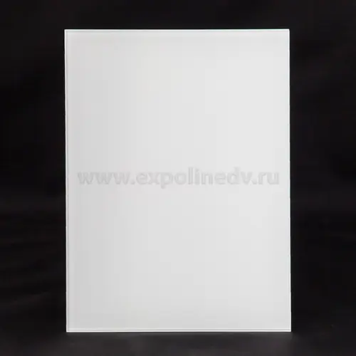 Стекло интерьерное Китай стекло окрашенное матовое белое, 4мм (1830*2440) (продажа кратно 0,5 листа)
