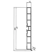 Цоколь кухонный белый глянец цоколь кухонный generics 100мм, 4м