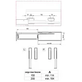 Выдвижные системы для кухонных пеналов колонна выдвижная maxima classic cargo maxi в базу 200 мм, правая