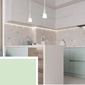 Фасадные панели Möbius Slotex  green 1051/8 бекинг белый, плита slotex mobius дсп 3000 х1215х18 мм