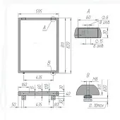 Подстолья подстолье пилар п-образное, 820*595мм, графит