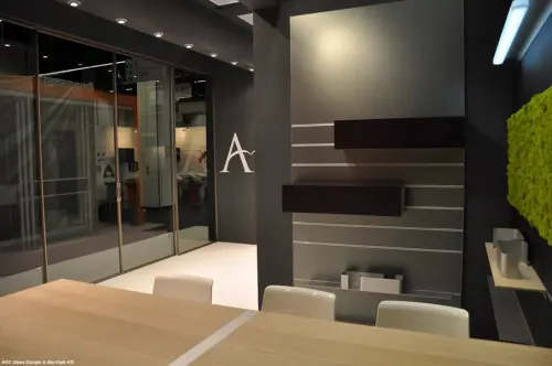 Стекло интерьерное AGC  стекло matelac silver grey, 4мм (2250*3210)