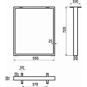Подстолья подстолье thor 595*720мм, черный