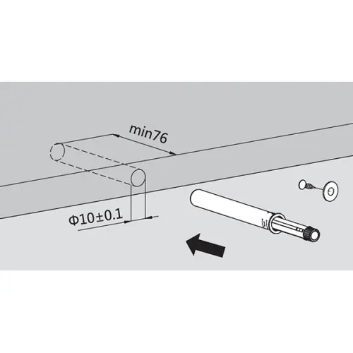 Подъемники поворотные подъемник dtc top stay sq new push (250-500мм), индекс 1800-4000, серый