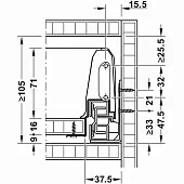 Ящики Matrix Box S выдвижной ящик matrix box s, с доводчиком, nl-400*84мм (2 кругл. рейлинга), белый
