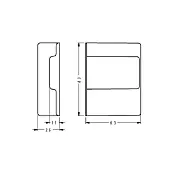 Навески для шкафов крышка для навеса camar аналог, белый, левая