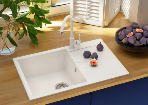 Мойки Polygran мойка кухонная polygran модель gals 760 белый хлопок