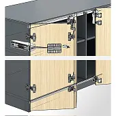 Система WingLine L 2024 комплект фурнитуры wingline l, heavy, самозакрывание, серый, r