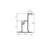 Белый матовый ручка-профиль sola l-образная, 3000мм, белый матовый