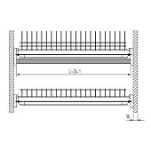 Сушки для посуды сушка для посуды alba, в модуль на 900мм