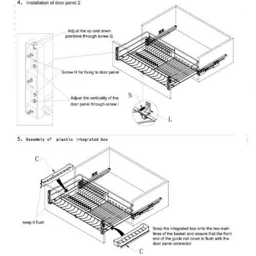 Сушки выдвижные в нижний шкаф сушка выдвижная geek в модуль на 600 мм, с лотком хранения столовых приборов, с доводчиком