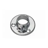 Рейлинги Хром фланец для рейлинга с фиксатором, хром