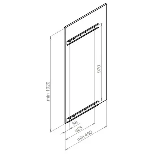 Обувницы обувница выдвижная трехъярусная umm 315*480*1015мм, серая
