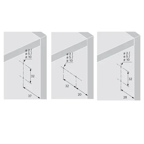 Механизмы открывания, демпферы механизм hettich push to open silent для петель, серый